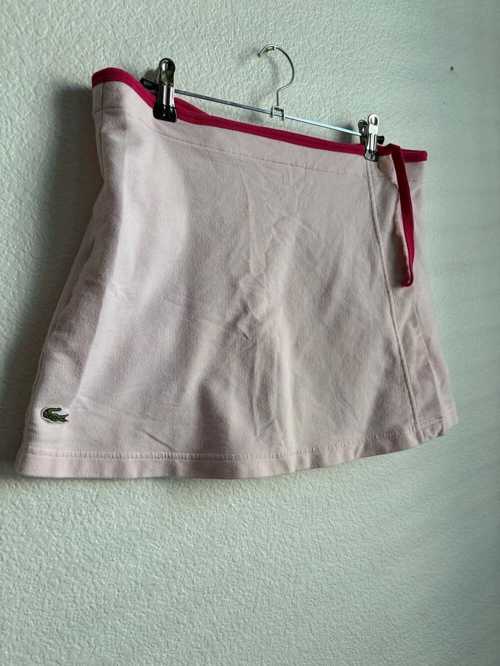 Lacoste Sport Pink Tennis Wrap Mini Skirt